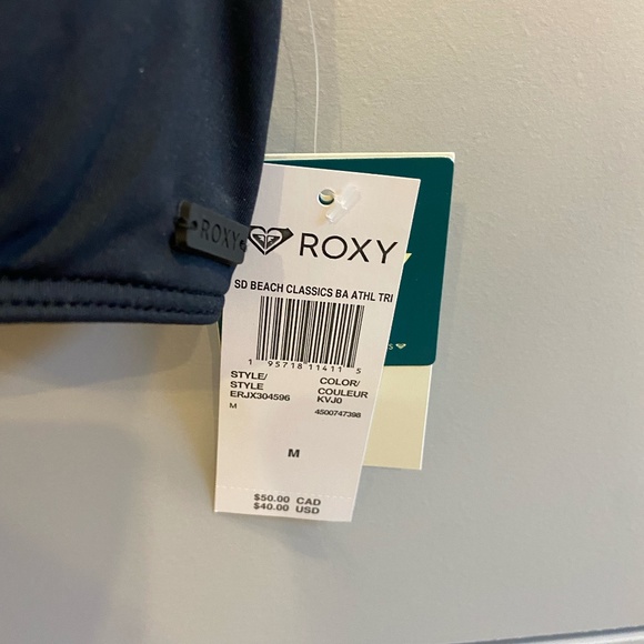 Roxy Classic Swim Top NWT - Picture 4 of 4